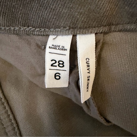 LOFT Women's Corduroy Straight Leg Jeans - Gray - Picture 5 of 9